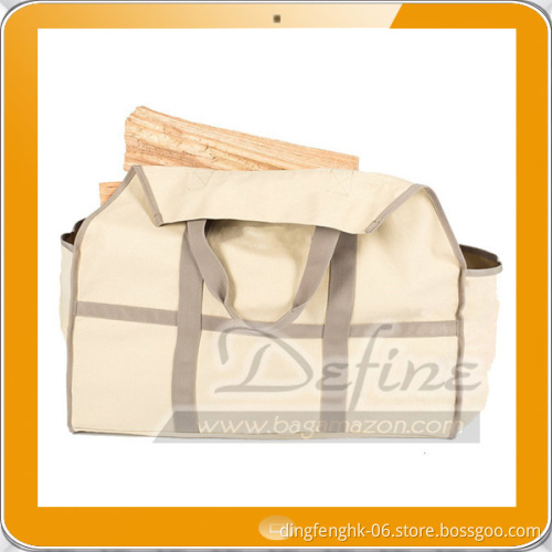Premium Sturdy Canvas Wood Carrier Log Tote Bag
